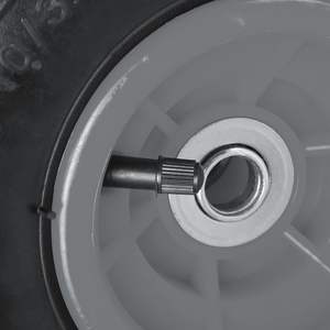 Neumáticos de <span class=keywords><strong>carretilla</strong></span> HL HANAK, 4,10/3,50-4, <span class=keywords><strong>rueda</strong></span> neumática de goma de repuesto, <span class=keywords><strong>eje</strong></span> de <span class=keywords><strong>16mm</strong></span>, soporta hasta 136Kg, negro/gris - Product Image 5