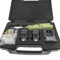 Meuleuse d'angle micro sans fil industrielle à moteur à balais 16,8 V, ensemble de 49 pièces pour découpe, polissage et perçage rotatif, avec accessoire à 90 degrés