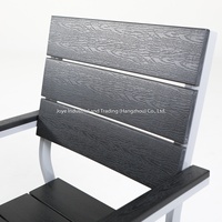 Chaise de salle à manger d'extérieur moderne Joyeleisure Mobilier en bois plastique et aluminium pour le jardin Hôtel Park & Villa Style loisirs