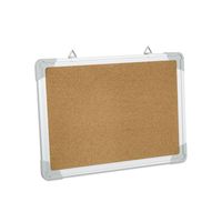 Petit tableau blanc suspendu d'usine OEM, tableau d'affichage en liège, cadre en aluminium, épingle à mémo pour bureau à domicile, tableau de planification, bois