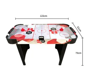 1.22m 저렴한 휴대용 에어 하키 테이블 성인 어린이 에어 하키 아케이드 게임기