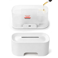 Diffuseur d'arômes 3D à effet flamme, humidificateur, éclairage LED, design écologique, alimentation USB, ultrasonique, grande capacité pour la maison et l'hôtel