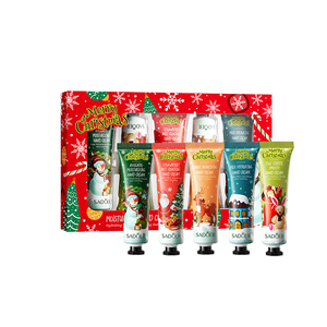XINGFU Set de Regalo de Crema de Manos Navideña 5 Piezas, Loción Hidratante Anti-Grietas para Piel Seca - Product Image 1