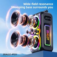 ZEALOT PT21 200W Rms Haut-parleur sans fil super puissant pour soirée colorée, connectivité multi-appareils, haut-parleurs sans fil TWS