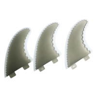 Aileron de planche souple en caoutchouc, aileron transparent en nylon, ailerons de sécurité souples pour planches de surf 50/50 Foil pour softboards