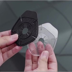Protector de orificios para limpiaparabrisas, almohadilla de silicona de 6 pulgadas en negro y transparente para cubierta de limpiaparabrisas, a prueba de polvo y hojas - Product Image 1