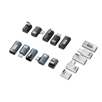 Adaptor DC Aluminium Alloy Fungsi Penuh Tipe-C 80GB Ekstensi Pria Wanita 90 Derajat Siku Sudut Kanan L-USB4.0 untuk Laptop