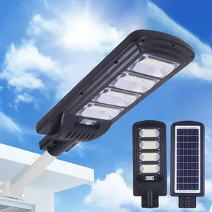 LiFePO4 배터리 태양 전지 패널 야외 태양 에너지 방수 Ip65 50w 100w 150w 200w 250w 300w 올인원 LED 가로등
