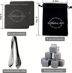 Ensemble de verres à whisky promotionnels design |   Commande minimum faible avec impression personnalisée |   Articles de bar économiques pour les cadeaux promotionnels - Product Image 4