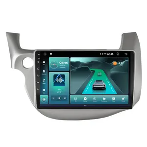 Reproductor Multimedia para coche Android auto Carplay para HONDA FIT JAZZ 2008-2013 Radio reproductor de vídeo GPS estéreo BT5.4 5G WiFi 6 Unidad Principal