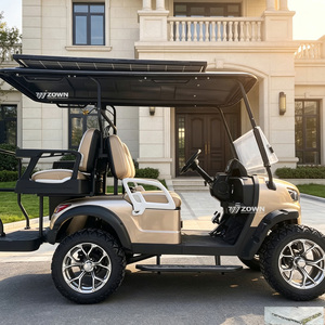 Voiturette de golf électrique multifonction à 4 roues, accessoires personnalisés, 4 places, pour les loisirs et le transport public - Product Image 1