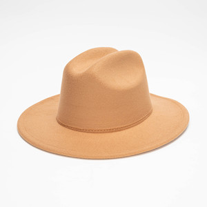 Sombrero <span class=keywords><strong>de</strong></span> Ala Ancha Plana 100% <span class=keywords><strong>Lana</strong></span> al por Mayor en Stock, Versátil Sombrero <span class=keywords><strong>de</strong></span> Moda Primavera para Hombre y Mujer, Ideal para Fiestas y Uso Casual al Aire Libre - Product Image 1