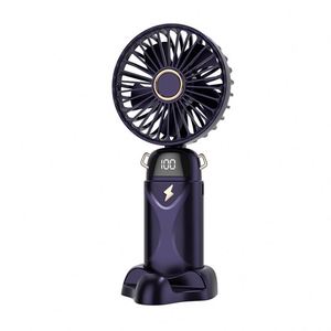 Hot Selling 2025 New Arrivals Rechargeable Portable Hand Mini Usb Handheld <b>Table</b> With Phone Holder Neck Fan - Product Image 1