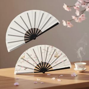 Éventails portables classiques en bambou personnalisés pour la publicité musicale, les mariages et les décorations de fête – Vente en gros - Product Image 3