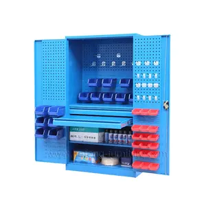 Jinfeng-armario de herramientas de garaje de acero resistente, color azul