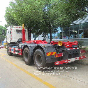 <span class=keywords><strong>Camion</strong></span> à ordures Dongfeng 6x4 10 roues <span class=keywords><strong>20m3</strong></span> 18m3 16m3 Bras hydraulique détachable Crochet de levage de conteneur 18 tonnes - Product Image 2