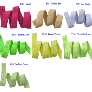 100 Yardas de Cinta Elástica Plegable Sólida de 15mm en 55 Colores Vibrantes, Venta al por Mayor, Cinta Elástica FOE para Manualidades, Diademas y Accesorios para el Cabello - Product Image 4