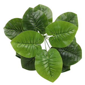 Bouquet de plantes vertes artificielles 30cm-100cm Feuilles de Monstera en plastique PU Décorations de mariage - Product Image 2