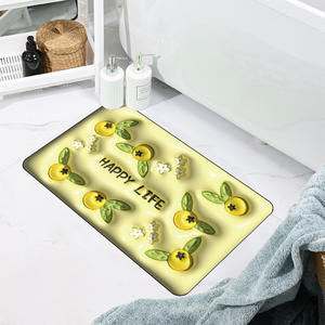 Ménage 3D imprimé diatomée boue tapis <span class=keywords><strong>de</strong></span> <span class=keywords><strong>bain</strong></span> salle <span class=keywords><strong>de</strong></span> <span class=keywords><strong>bain</strong></span> dessin animé fleur motif doux tapis <span class=keywords><strong>de</strong></span> <span class=keywords><strong>sol</strong></span> absorbant l'eau <span class=keywords><strong>sol</strong></span> rapide tapis antidérapant - Product Image 5