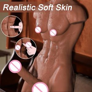 Halber Körper Massiver Torso Muskel-Form Großer <span class=keywords><strong>Sexy</strong></span> Penis Realistischer Dildo Sexspielzeug Unisex Masturbator für Frauen Paare Schwule - Product Image 4