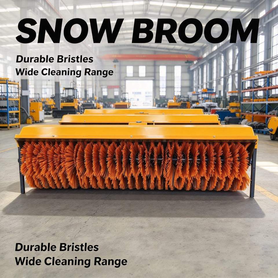 Hydraulic Rotary Snow Broom Excavator Attachment Heavy Duty Sweeper ...