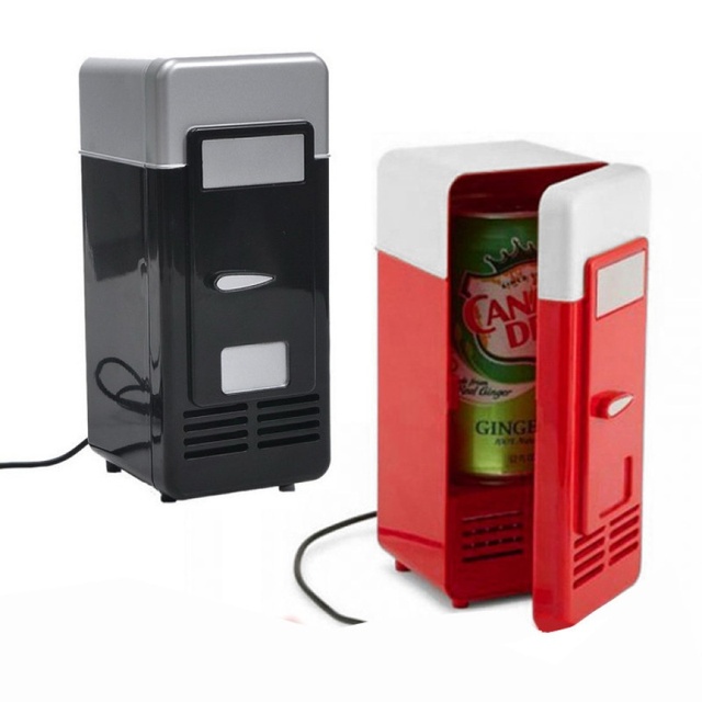 USB Car & Desktop Mini 5L Semiconductor Cooling Hot/Cold Small Refrigerator Gift Discount Cross-border Delivery