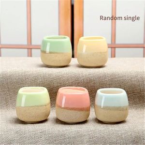 Wholesale Exquisite Small Round Ceramic Grow <b>Pot</b> for Home & Garden Decoration Portable Nursery Use Seedlings <b>Succulent</b> Plants - Product Image 3