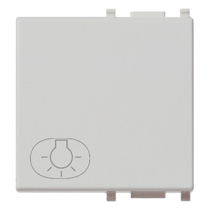 Button Light Symbol Silver 4.9 Cm Length Wall <b>Switches</b> - Product Image 1