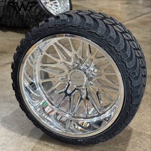 BW Gepolijste Diepgekromde Velgen van Gesmeed Chroom voor Truckwielen 6x139.7 8x180 8x165.1 8x170 8x200 - Product Image 1