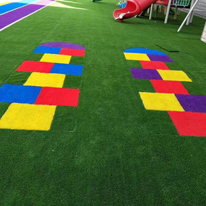 Hierba arcoíris <span class=keywords><strong>artificial</strong></span> coloreada decorativa para patio de recreo - Product Image 6