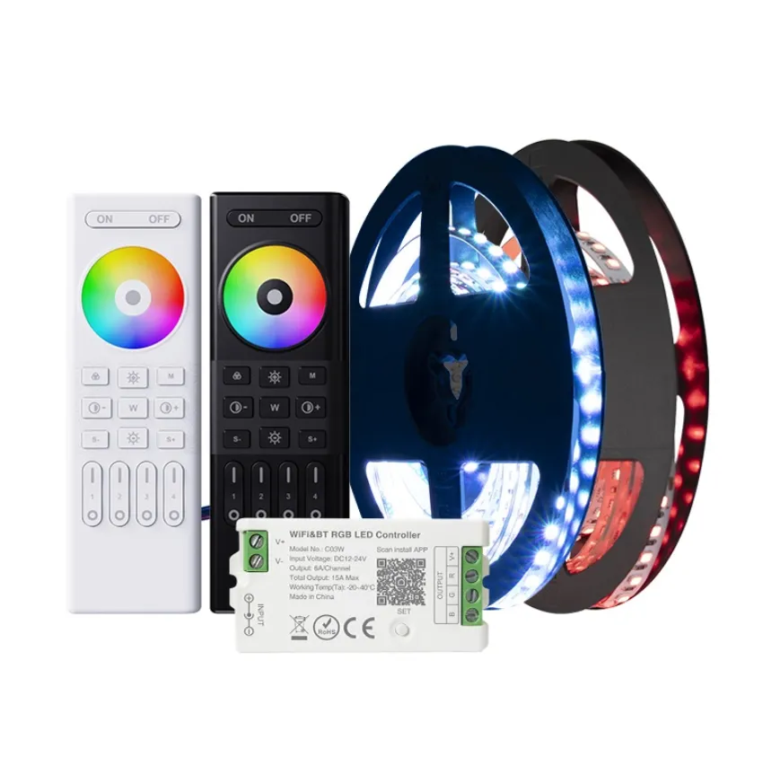 Remote Control Smart SMD 5050 Full Color Flexible Powerful RGB Led Light Colorful Strip Lights For Room