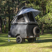 Ecompor — Mini remorque de camping-car, remorque avec toit en aluminium
