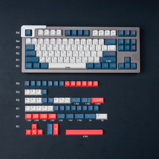 GMK Like Bento Theme 144keys PBT Dye Sublimation Cherry Profile Keycaps Set for Mechanical Keyboard