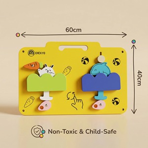 <span class=keywords><strong>Jeu</strong></span> mural interactif sensoriel inspiré de Montessori <span class=keywords><strong>pour</strong></span> enfants - Jouet éducatif durable <span class=keywords><strong>pour</strong></span> l'extérieur - Product Image 2