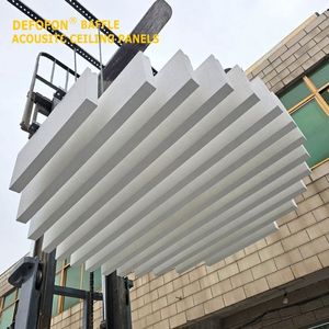 Panneaux acoustiques suspendus en laine de verre pour plafond, panneaux minéraux, acoustiques, en vente au meilleur <span class=keywords><strong>prix</strong></span> de gros - Product Image 1