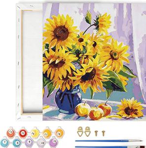 Tournesols de <span class=keywords><strong>Van</strong></span> <span class=keywords><strong>Gogh</strong></span>, <span class=keywords><strong>peinture</strong></span> personnalisée par numéros, kit de <span class=keywords><strong>peinture</strong></span> à l'huile personnalisé, ensemble de <span class=keywords><strong>peinture</strong></span> acrylique, toile, cadeau d'art DIY - Product Image 4