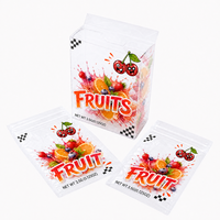 Sachets Mylar personnalisés de 3,5 g avec boîte pliable transparente en plastique, sachet refermable anti-odeur à fermeture éclair, pochette verticale 3,5 Exotic Cali Packs