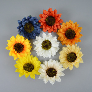 Flores Artificiales de Girasol de Seda Dongchen Crafts, Decoración para el Hogar, Accesorios para Fotografía de Bodas, Variedades en Naranja, Rojo y Amarillo - Product Image 3