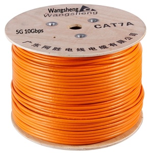 Câble <span class=keywords><strong>Ethernet</strong></span> Ultra Cat7e <span class=keywords><strong>10</strong></span> Gigabit Haute Vitesse, Noyau en Cuivre Double Blindage PVC 100m Paire Torsadée - Product Image 1