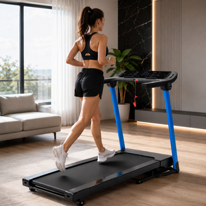 Tapis roulant K-FIT GSTA-4510 avec inclinaison automatique 15 niveaux, 14 km/h, moteur 2,5 CV, 12 programmes, Bluetooth, MP3, USB, capteur de pouls, fitness à domicile - Product Image 6