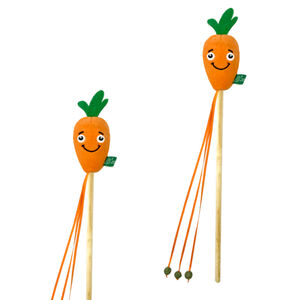 モダンスタイルシミュレートされたサウンドワンドおもちゃスイカとブナウッドスティック猫おもちゃGRSリサイクルポリエステル繊維付き - Product Image 3