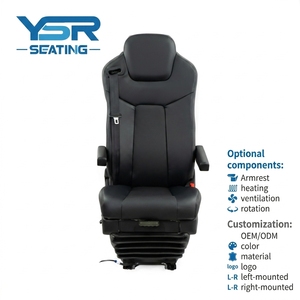 Siège de camion à suspension pneumatique de luxe pour Volvo Scania MAN <span class=keywords><strong>Mercedes</strong></span> DAF Iveco, siège conducteur robuste pour les longs trajets - Product Image 1