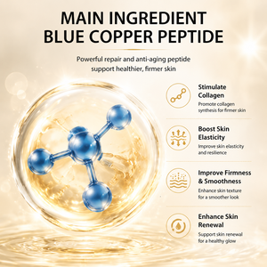 Private Label Blue Copper Peptide Premium <b>Serum</b> Healthy Glow Elastic Support Formula - Product Image 2