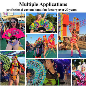 Nuovo Arrivo Stile Trendy Regalo Festivo Iconico Cinese in Bambù Grande Ventaglio Pieghevole da 13 <span class=keywords><strong>Pollici</strong></span> con Suono per Feste Danzanti - Product Image 6