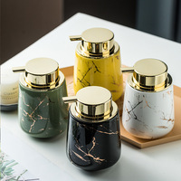 Distributeur de savon liquide en céramique moderne et luxueux, écologique, avec pompe pour salle de bain d'hôtel, savon pour les mains