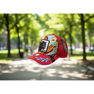 Gorra Trucker Panther Ajustable de Malla de 6 Paneles, Estilo Urbano, Bordada, Unisex, Transpirable, para Primavera/Verano, Uso Casual - Product Image 2