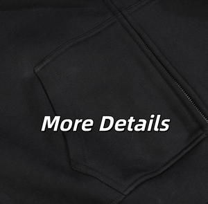 Pull à capuche Boxy personnalisable pour hommes Oversize Heavyweight Zipper Zip Automne Hooded Knitted Crop Embroidered Zip-Up Baggy - Product Image 4