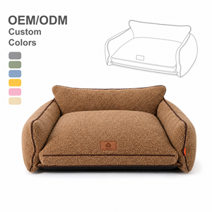 Divano Letto <span class=keywords><strong>per</strong></span> Cani Soffice e Morbido con Rivestimento Rimovibile e Lavabile in Pile di Agnello <span class=keywords><strong>per</strong></span> Cani di Piccola e Media Taglia OEM ODM - Product Image 1