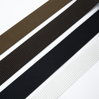 Échantillon Gratuit Jude – Sangle en Nylon Noir Multicolore de 38mm, 40mm, 5cm d'épaisseur avec Texture Gaufrée et Nervurée pour Ceinture de Vêtement