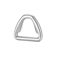 Boucle en D triangulaire en métal estampée pour sangle, anneau de connexion en D pour sac à dos, sangle de bagage, accessoires de quincaillerie, pièces OEM